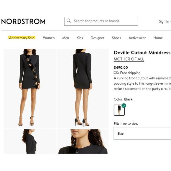 Mother of All Deville Cut Out Velvet Bow Blazer Power Suit Dress Black Medium - Picture 12 of 12